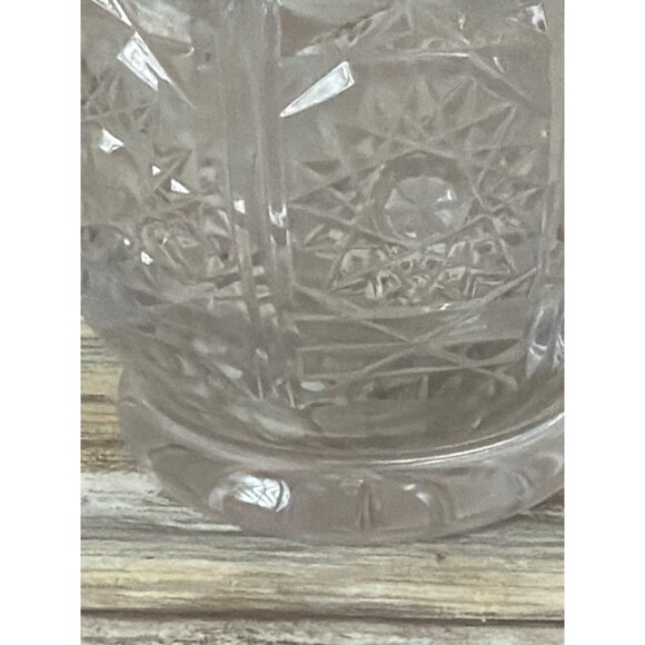 Vintage Julia Made in Poland Hand Cut Lead Crystal Vase 24% PbO 8" - Picture 4 of 8